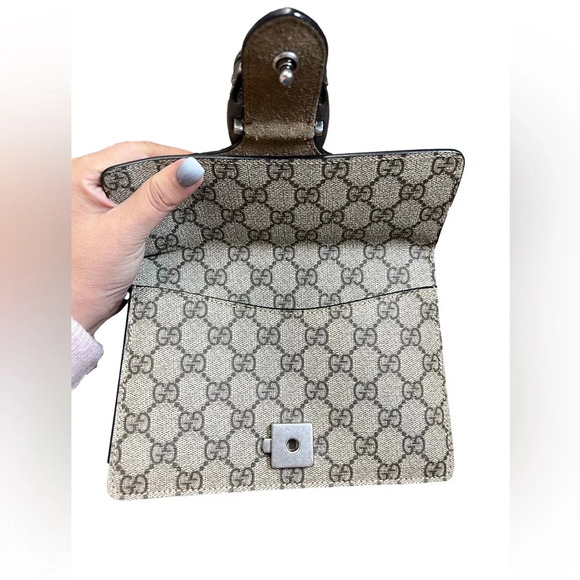GUCCI  GG Supreme Monogram Small Dionysus Shoulder Bag - Picture 7 of 8